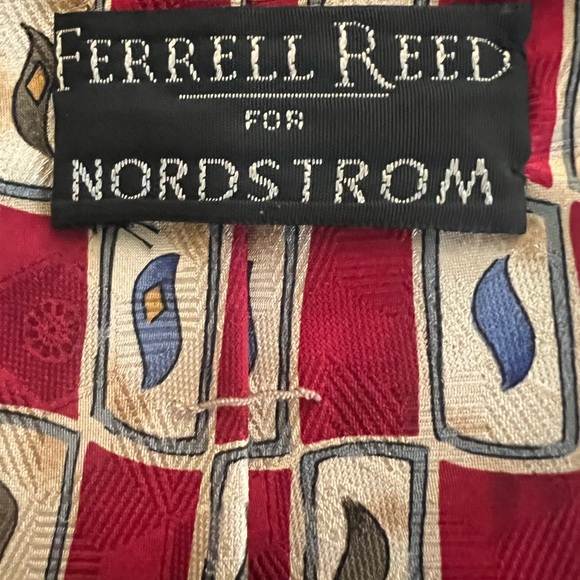 FERRELL REED (FOR NORDSTROM) SILK TIE Handmade USA - Picture 2 of 7